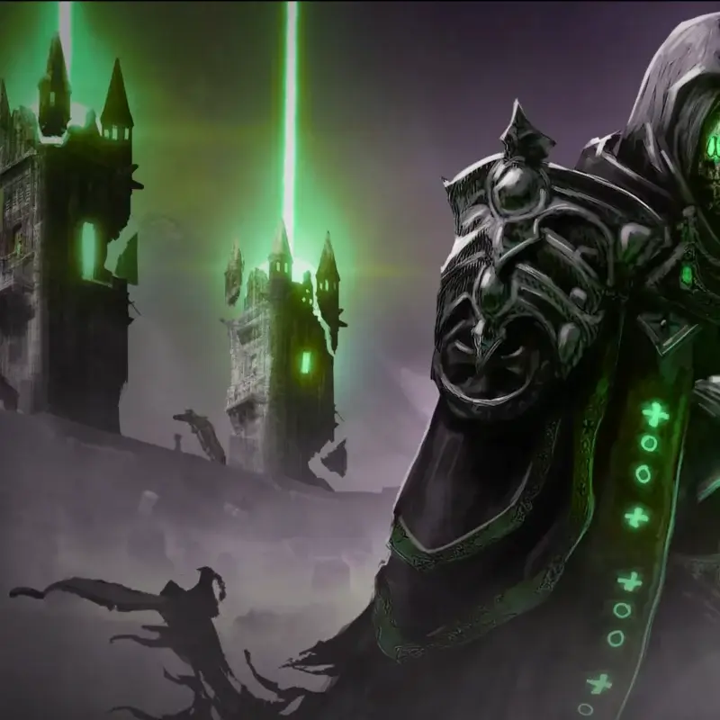 The Warlock hero from Heroes of the Sanctum