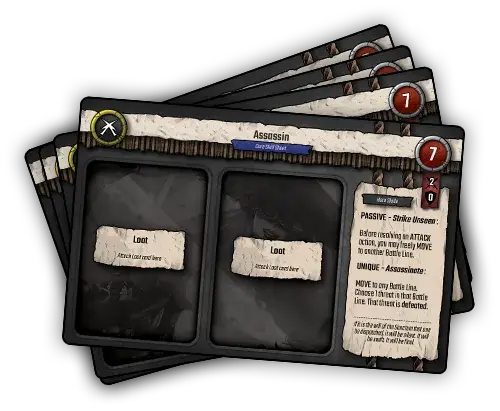 Heroes of the Sanctum Multiplayer Skill Sheets
