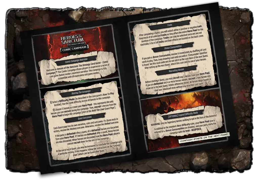 Heroes of the Sanctum Comic Campaign - Begin The Campaign