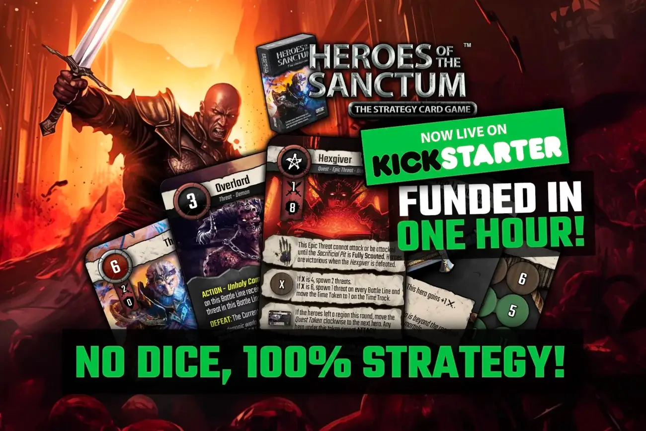 Heroes of the Sanctum Is Live And Funded In An Hour (SQUARE)!