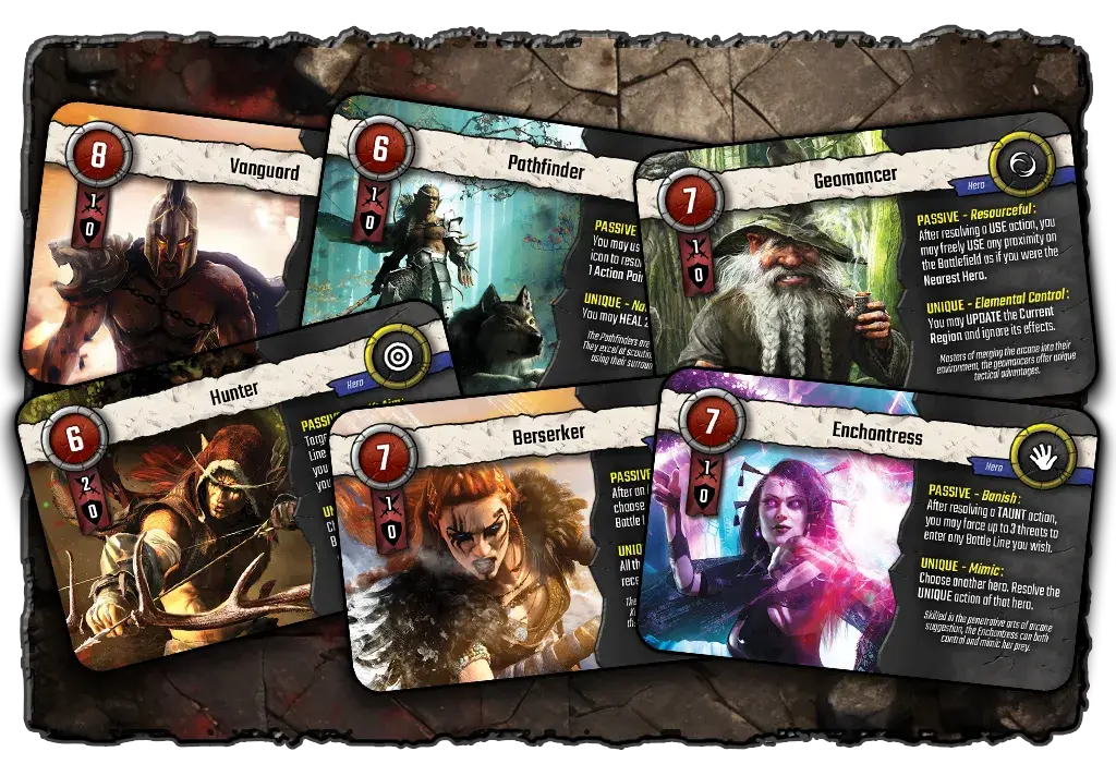 Heroes from the Epic Expansion In Heroes of the Sanctum
