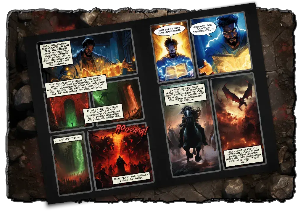Heroes of the Sanctum Comic Campaign - Intro Narrative